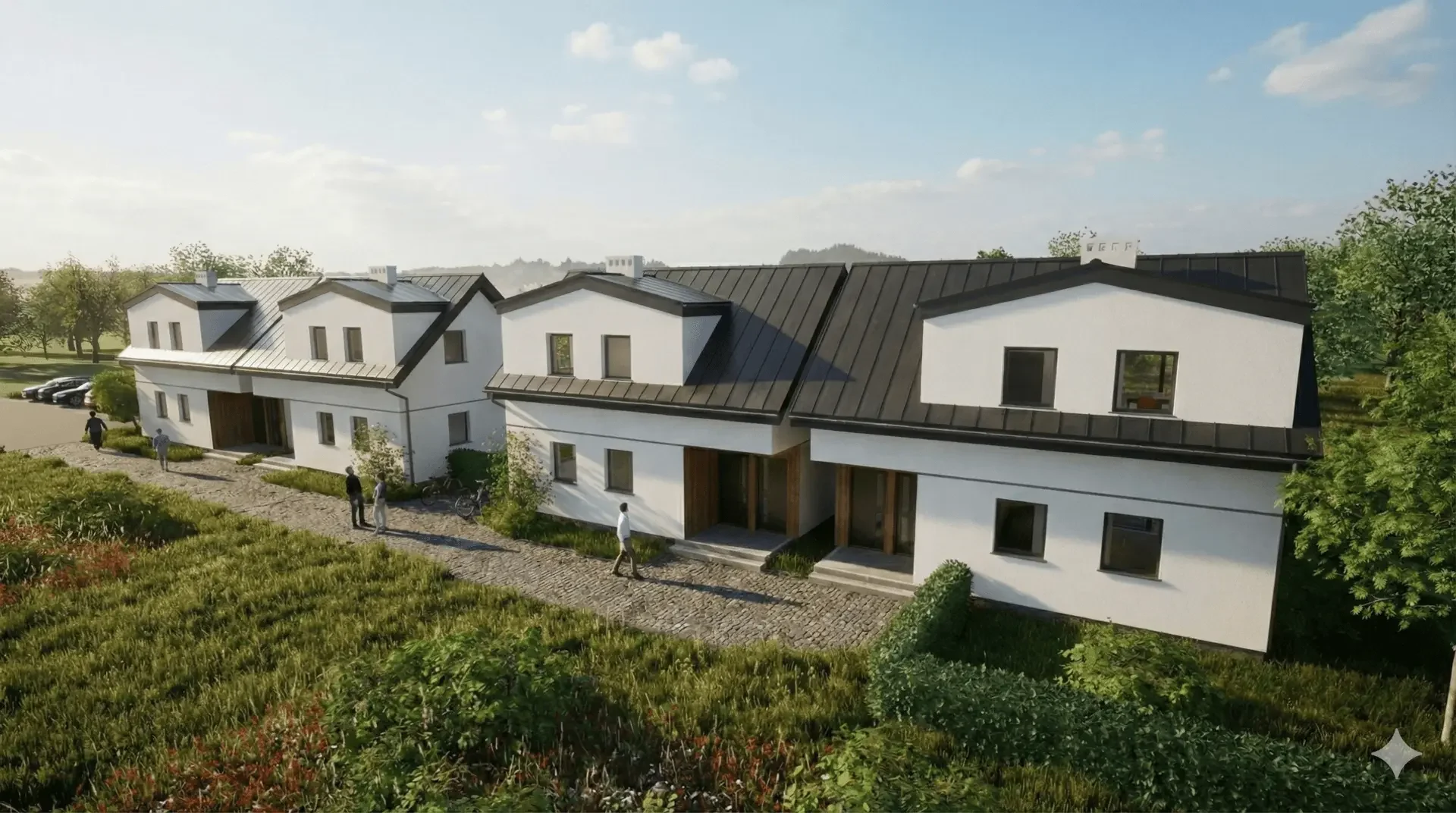 Wizualizacja budynków Projektu Zamłynie w Zabierzowie